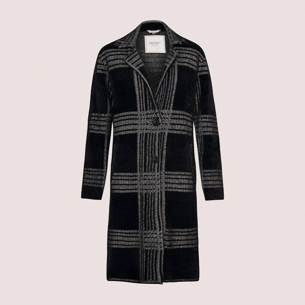 NEW ADROIT ATELIER lori long coat in black